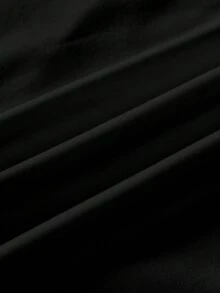 Manfinity Homme Quần nỉ ống đứng in họa tiết rồng và chữ phong cách Nhật Bản thời trang thường ngày cho nam - màu đen - Xem 5