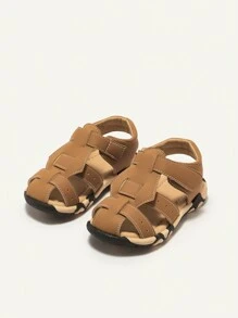 Cozy Pixies Comfortable Roman Style Beach Sandals For Boys - Brown - View 3