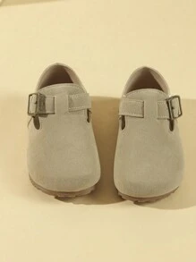 1 par de sandalias planas unisex amigables para niños, zapatos casuales para exteriores para niños, para primavera y otoño