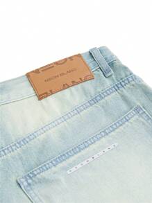 NEON BLANC 男士长款宽松街头风格阔腿牛仔裤，秋冬