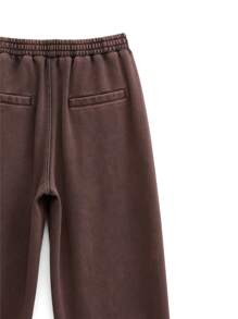 NEON BLANC Men's Thermal Lined Salty Letter Elastic Hem Sweatpants