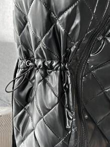 SHEIN Maternity Winter 3-In-1 Hooded Padded Coat, Pregnancy Outerwear & Coat