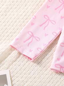 2pcs/Set Young Girl Casual Butterfly Print Long Sleeve Cardigan & Pants Pajama Set, Fashion And Comfortable Girls Pajama Sets Silkgirls Silk Pajama Setskids Silk Pajama Set
