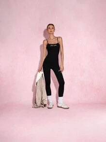 VARSITIE Fall Winter Clothes Fashionable And Simple, Chest Cup, Basic Style Women Sports Sets - Blue - View 3