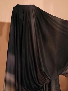 SHEIN BAE Đầm Maxi Ôm Body Hở Vai Thanh Lịch Cho Nữ Cỡ Lớn Đầm Dự Tiệc Thu Đông Họa Tiết Lưới In Xẻ Cao Quần Áo Mùa Đông Cho Nữ Trang Phục Nữ Đầm Gợi Cảm Cho Nữ Trang Phục Sinh Nhật Cho Nữ - Nhiều màu - Xem 7