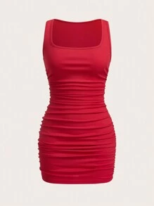 Muchica 2 件套女士褶皱迷你连衣裙