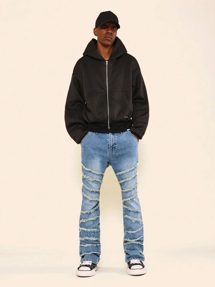 Flare Fit Super Raw Edge Jean