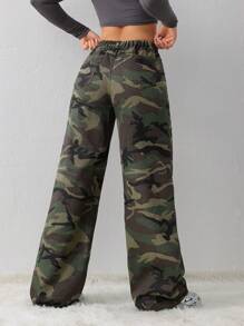 SHEIN Tall Quần Jeans Nữ Họa Tiết Da Báo Quần Ống Đứng Rộng Cho Nữ Quần Jeans Nữ Cao Cấp Quần Jeans Nữ Quần Jeans Nữ Camo - Nhiều màu - Xem 2