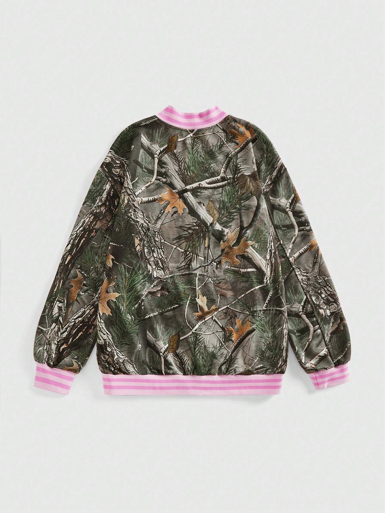 Our Grunge Punk Casual Versatile Y2K Style Faded Tree Branch