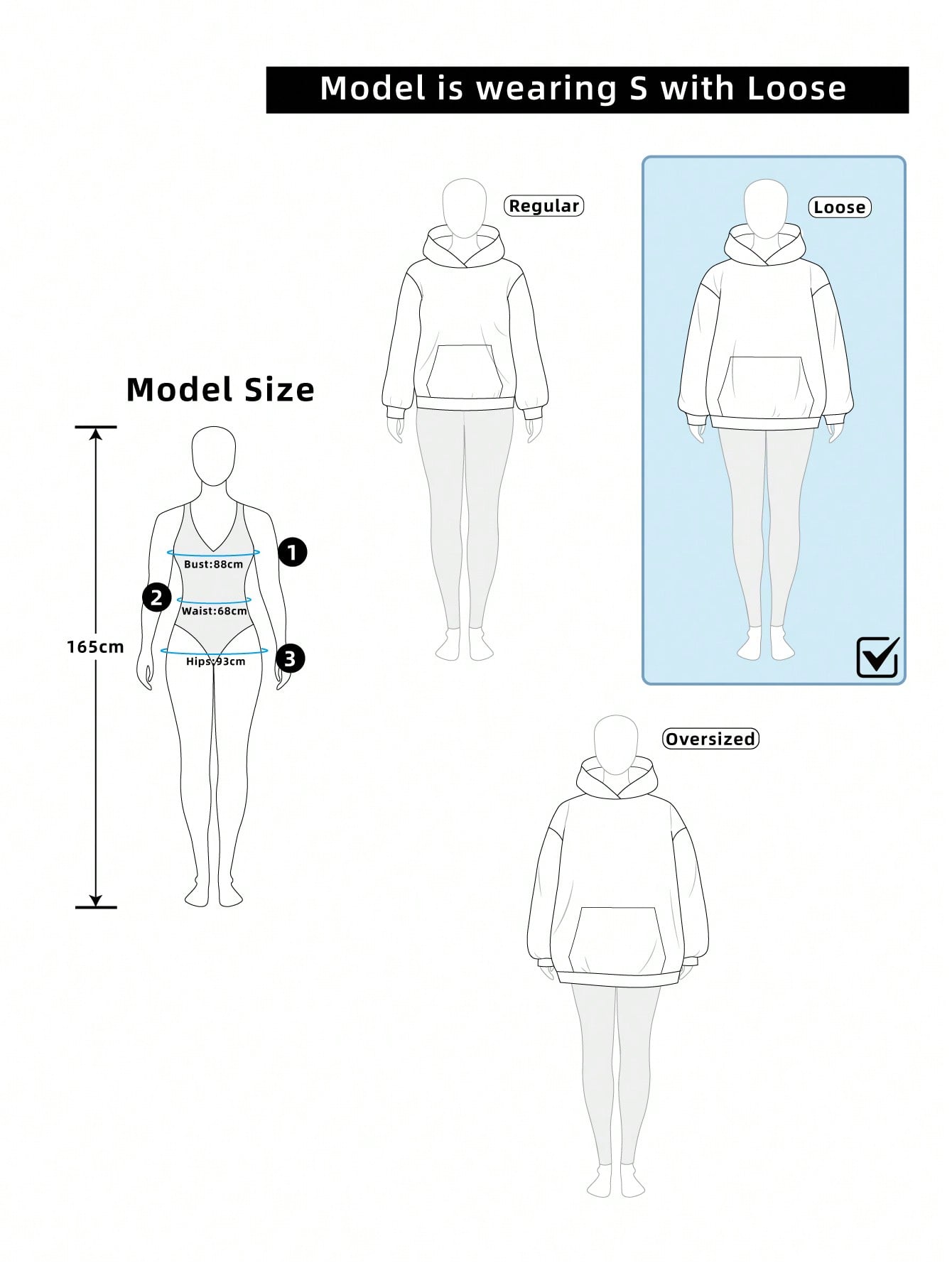 SHEIN EZwear بلوزة نسائية فضفاضة ذات رقبة مستديرة...