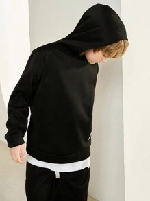 SHEIN Leap Crew 4pcs Tween Boy Casual Hoodie And Sweatpants Set, Spring/Summer/Autumn/Winter - Grey - View 12