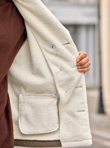 Manfinity VCAY Herren Slim Fit Lässig umkehrbarer thermisch gefütterter Jacke für Herbst und Winter - Braun - Übersicht 7