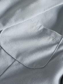 Manfinity Mode Men's Casual Plain Collarless Single-Breasted Blazer - Grey - View 3