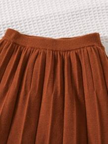LMoss Kids LMoss 年轻女孩 2 件套年轻女孩和年轻女孩波尔卡圆点毛衣和裙子，买一送一，适合日常休闲穿着，有一定的保暖性，妈妈和女儿搭配，姐妹和我搭配，服装，运动风格，非常适合秋冬季休闲和日常穿着和学校日常 - 咖啡棕 - 查看 7