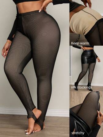 Calvaya Thick, Tight, Elegant & CasStirrupless Thermal Leggings