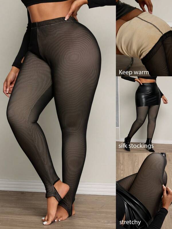 Calvaya Thick, Tight, Elegant & CasStirrupless Thermal Leggings