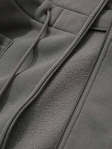 DAZY Women's Solid Color Thermal Lined Hooded Knit Cardigan Fall,Winter Women Coats - Grey - View 7