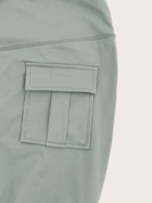 VARSITIE 女士休闲瑜伽运动紧身裤 - 灰色 - 查看 7