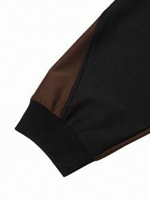 Manfinity Homme Men's Zip-Up Two Tone Casual Daily Fashionable Jacket