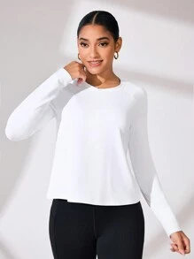 Easithlete Áo ba lỗ thể thao Cut Out Back thấm hút mồ hôi, áo ba lỗ tập luyện - trắng - Xem 7