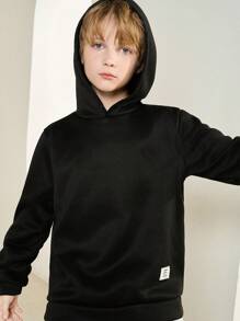 SHEIN Leap Crew 4pcs Tween Boy Casual Hoodie And Sweatpants Set, Spring/Summer/Autumn/Winter - Grey - View 7