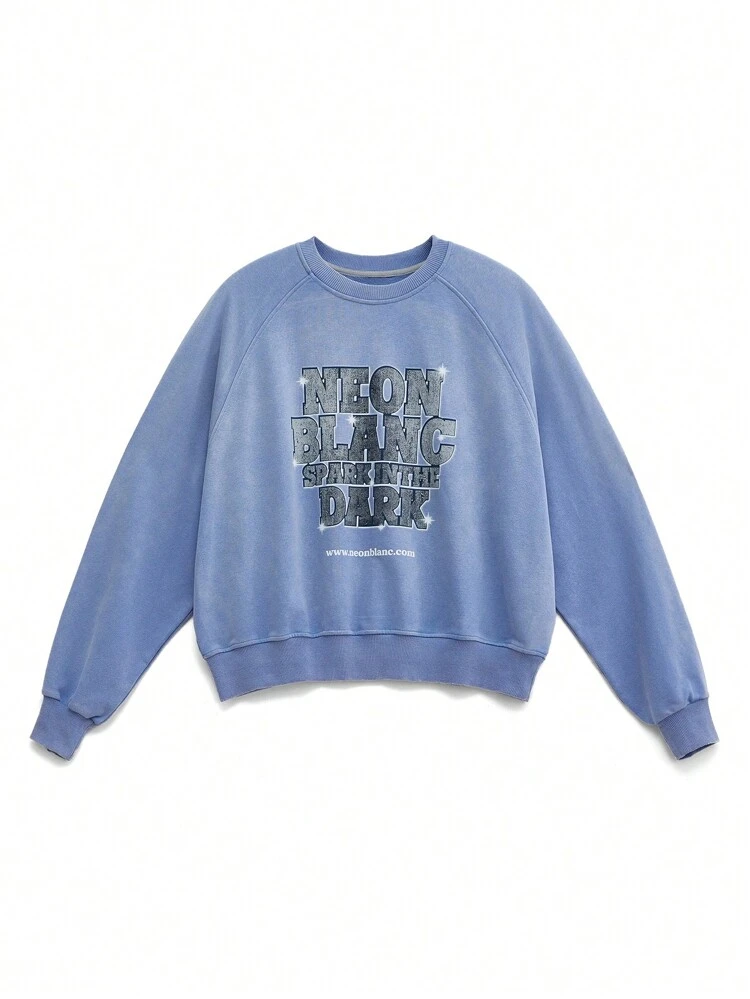 Men's Zebra Salt Print Pullover Sweatshirt, For Fall Winter
