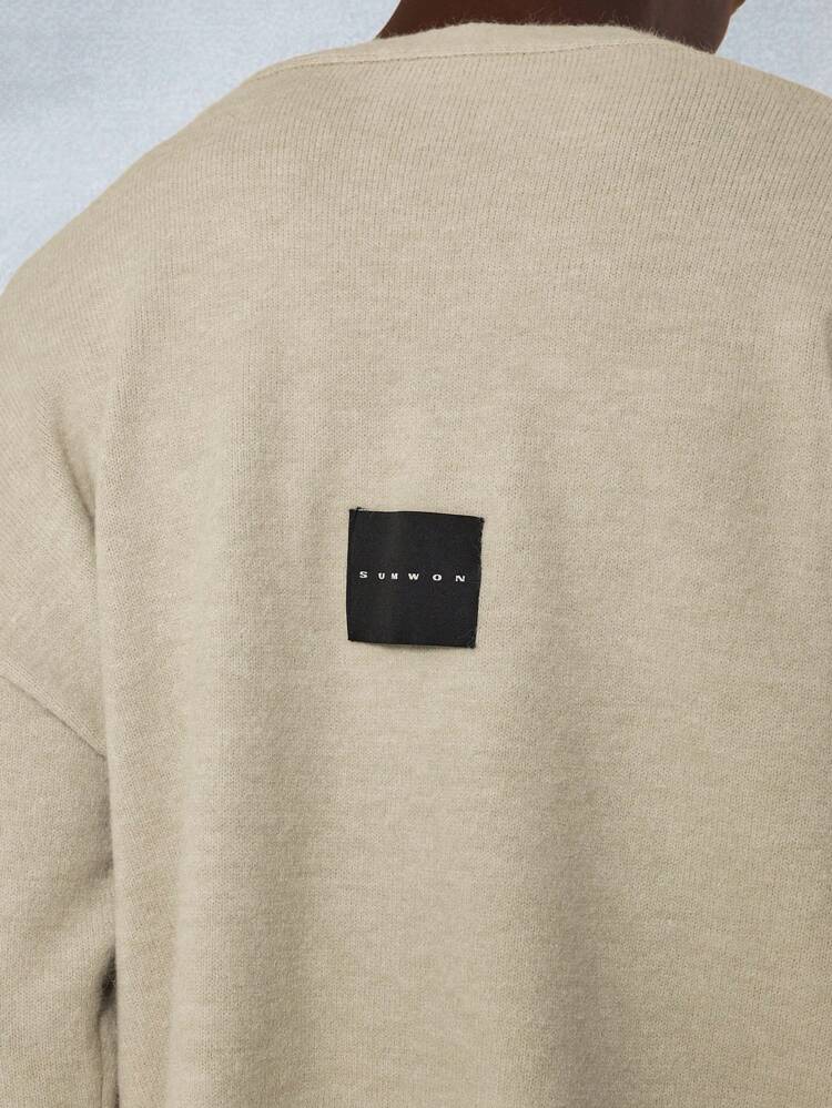 Ensemble pull et short en tricot boutonné pour homme