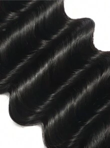 Density Pro 3Pcs Deep Wave Premium Human Hair Bundles 60g/Pc Single Weft Unprocessed Raw Hair Extensions