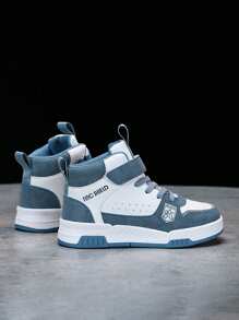 Autumn/Winter Thermal Lined Fashion Color Block Anti-Skid Sole Sneaker Shoes Suitable For Casual Wear, Teenagers Colorful Sneakers