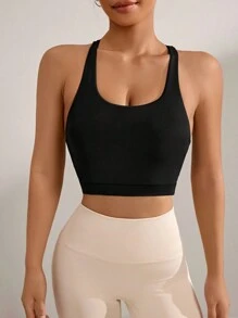 Slayoga Sexy Crisscross Back Yoga Sports Bra