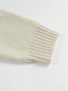 Cárdigan de unicolor con nudo para mujer - Caqui - Ver 4