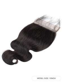 1PC Body Wave 5 X 5 Real Lace Closure Only Lace Front Closure Human Hair Body Wave Natural Black Color Human Hair Lace Closure Affordable Pre Plucked Natural Hairline