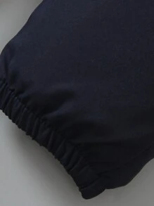 SHEIN 2 件套年轻男孩美国字母印花棒球夹克和宽松长裤套装，时尚街头装套装，适合休闲装、校园场景 - 寶藍色 - 查看 3