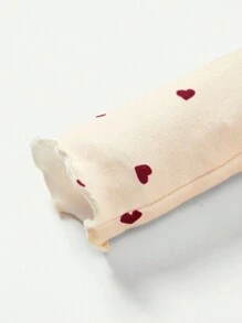 Cozy Pixies 2pcs Baby Girls' Heart Pattern Crew Neck Long Sleeve Top And Bib Skirt Set - Red - View 7