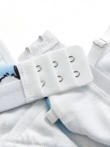 HELLO KITTY AND FRIENDS | SHEIN Tween Girl Cartoon & Letter Print Contrast Binding Comfortable Wireless Bra