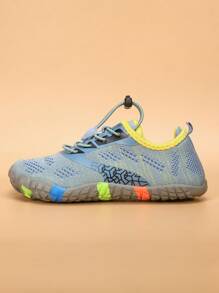 Children's Creek Trekking Shoes & Water Shoes, Fashionable Casual Sports Shoes, Rubber Sole Hiking Yoga Shoes, Breathable - Grey - View 6