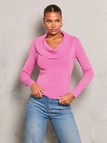 Allurite Turtleneck Slim Fit Women Sweater For Layering