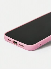 THE POWERPUFF GIRLS X SHEIN Christmas Cartoon Pattern Pink Cellphone Case,Compatible With Iphone