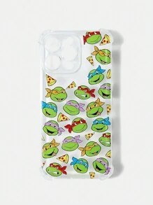 TEENAGE MUTANT NINJA TURTLES | SHEIN Leo,Raph,Mike,Donnie Printed Shockproof Phone Case, Compatible With IPhone