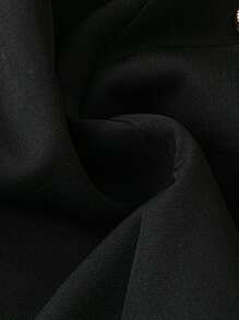 SHEIN Clasi Spring/Autumn Casual Solid Color Double-Breasted Blazer Fall Cloth For Women - Black - View 6