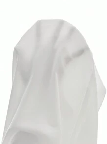 Firerie Solid High Waist Belted Wide Leg Trousers - White - View 6