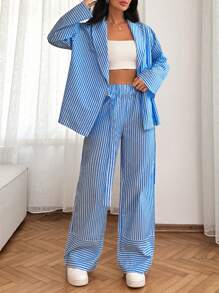 EURMUSE Blue And White Two Pieces - Blue and White - View 7