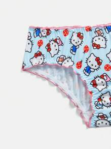 HELLO KITTY AND FRIENDS | SHEIN Tween Girl 2pcs Pack Cute Comfortable Cartoon Print Soft Underwear
