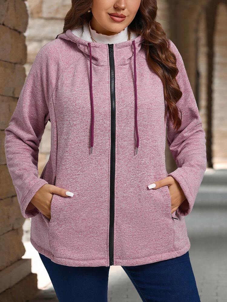 Plus Size Thermal Fuzzy Coats  Women Clothes Fall Autumn,Spring