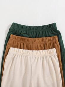 6pcs/Pack The Three Pieces Baby Boy Basic Set Includes Three Sets Of Clothes In Apricot Brown And Green To Meet The Baby's Daily Dressing Needs. Each Set Features A Clean Design And High-Quality Fabrics To Ensure Comfort And Functionality. Different Colors Allow Babies To Show Different Styles On Different Occasions, Which Is Both Cute And Fashionable.