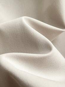 SHEIN Frenchy Plus Size Black Contrast Trim Detail Fall Trench Coat