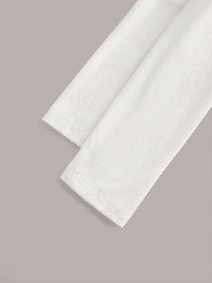 SHEIN EZwear Casual Scoop Neck Ruched FormFitting Long Sleeve TShirt