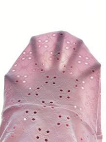 SHEIN EZwear Áo quây dây dệt kim Jacquard rỗng dành cho nữ - Hồng - Xem 7