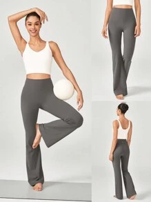 GLOWMODE 31" FeatherFit™ High-Rise Flared Leggings Pants Low Impact Yoga Daily Fall Winter