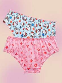 HELLO KITTY AND FRIENDS | SHEIN Tween Girl 2pcs Pack Cute Comfortable Cartoon Print Soft Underwear